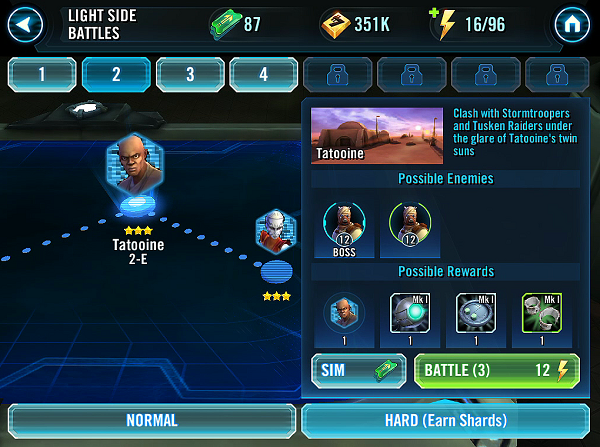 Star Wars: Galaxy of Heroes Shard Farming Guide [Locations]