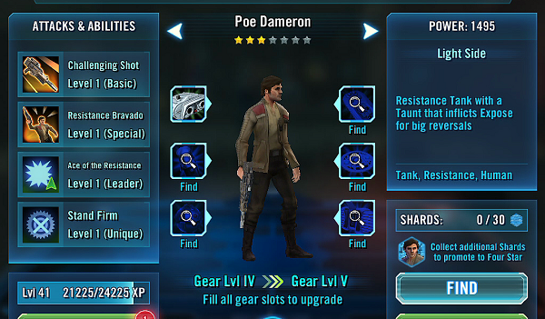 SWGOH Poe Dameron Review
