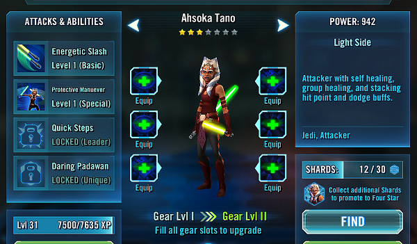 SWGOH Ahsoka Tano Review