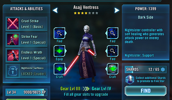SWGOH Asajj Ventress Review