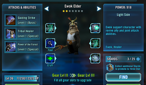 SWGOH Ewok Elder Review