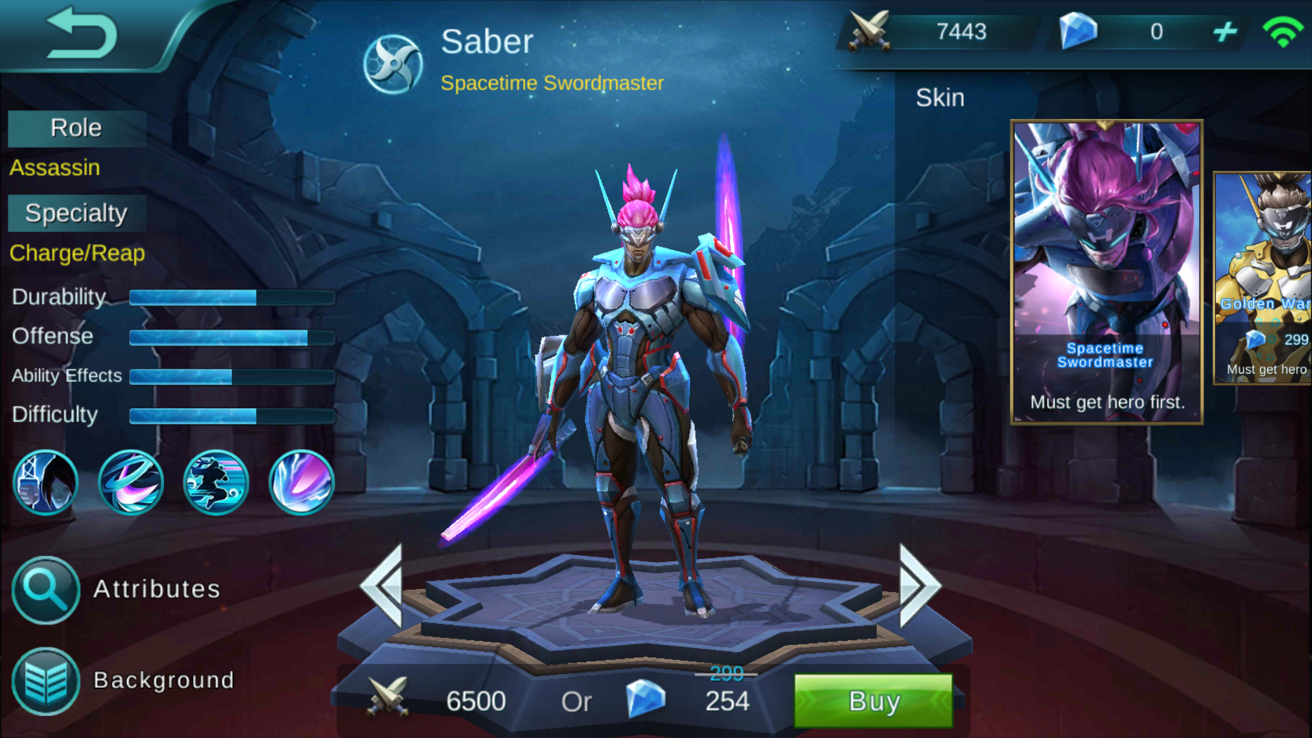 Saber Spacetime Swordmaster Review [Mobile Legend: Bang Bang]