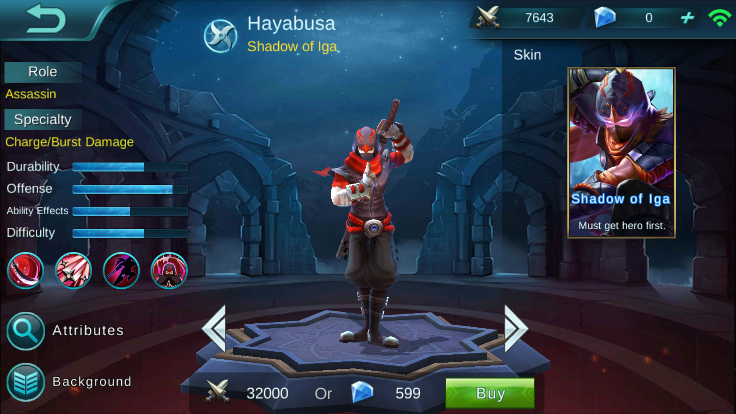 Hayabusa Shadow of Iga Review [Mobile Legends: Bang Bang]