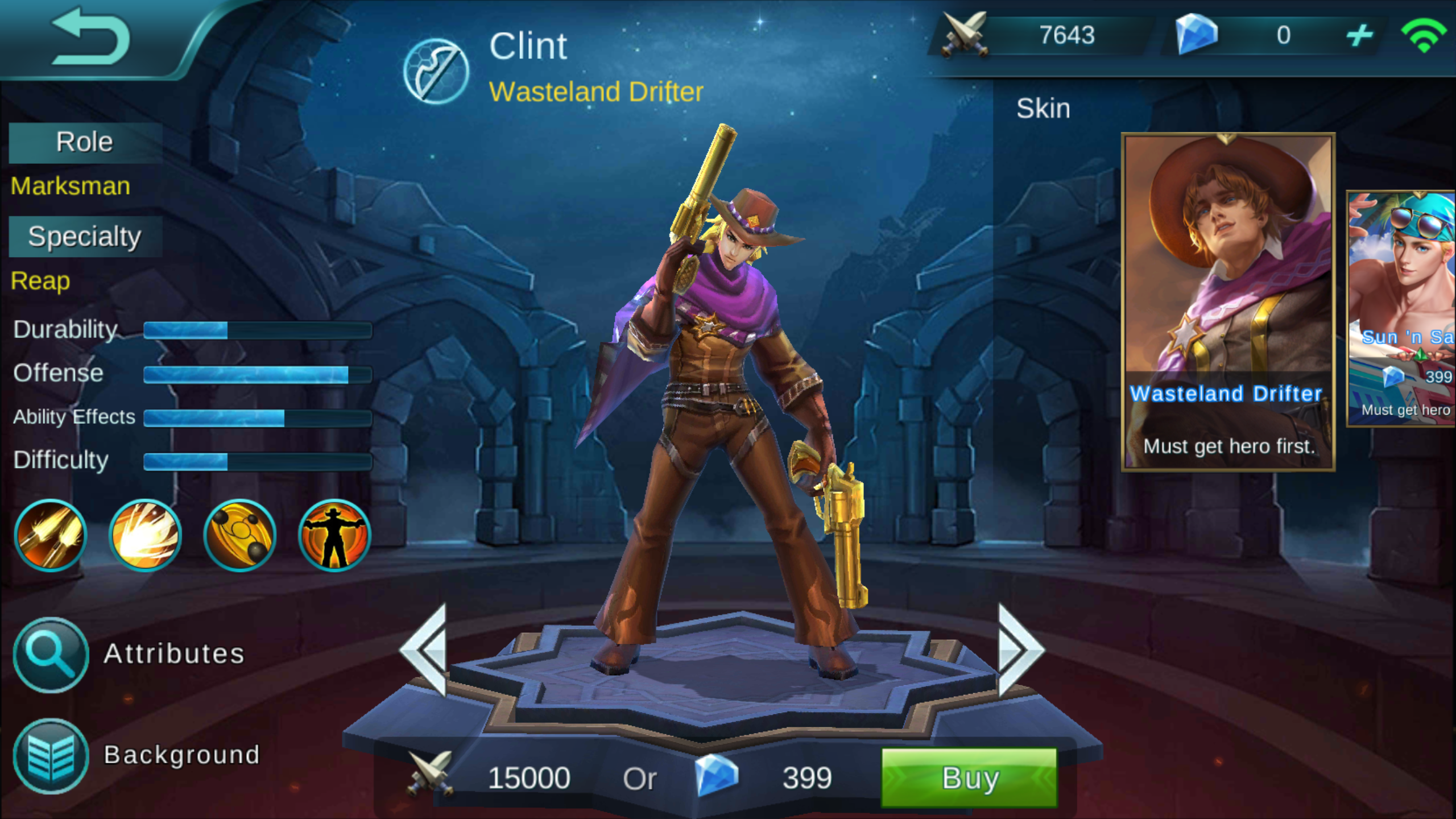 Clint Wasteland Drifter Review [Mobile Legends: Bang Bang]