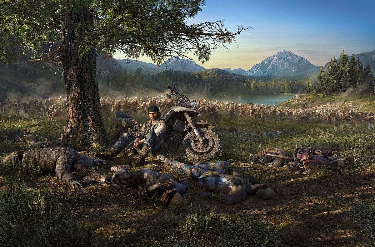 days gone ps4 key art