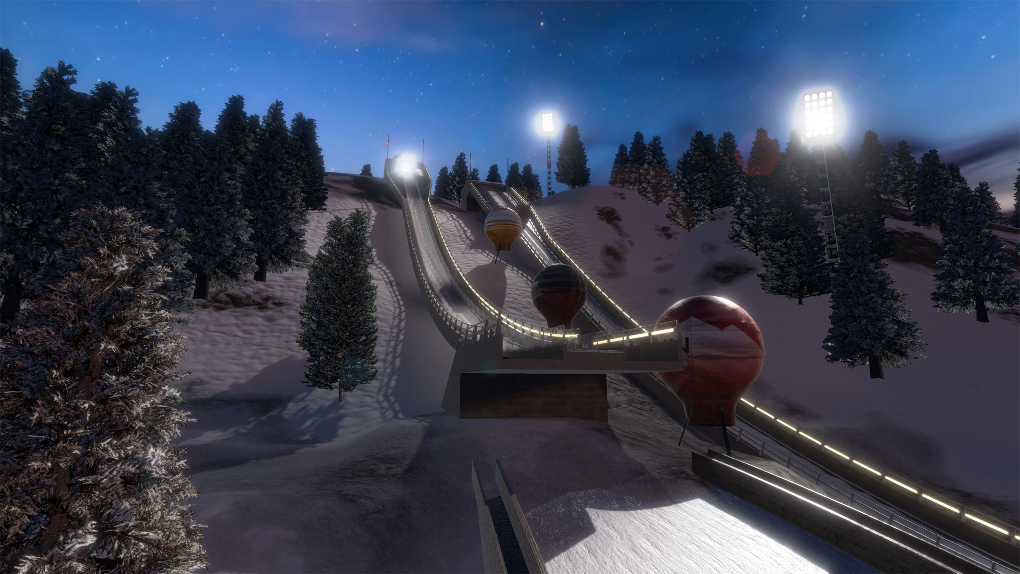 The featured ramp in Lillehammer, Ski Jumping Pro VR