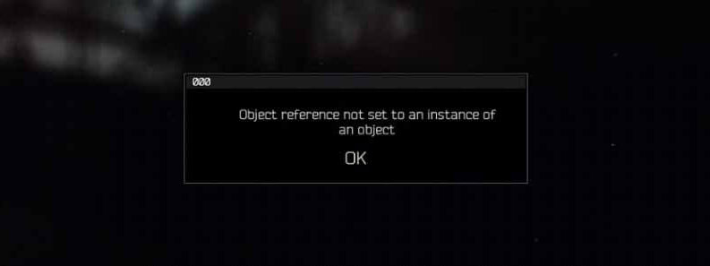 object reference not set to an instane of an object