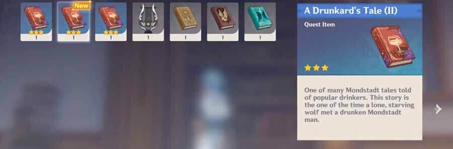 Genshin Impact: A Drunkard’s Tale | All Books Locations