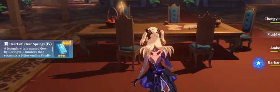 Genshin Impact: Heart of Clear Springs | All Book Locations