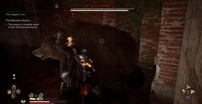 ac valhalla how to kill the legendary drunk bear