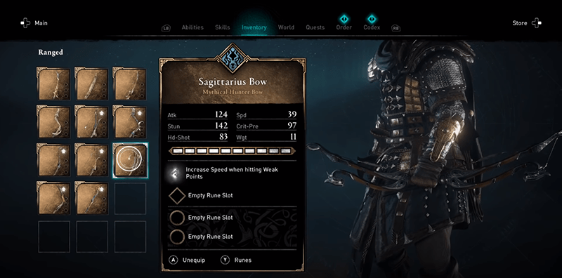 acv best mythic weapons locations