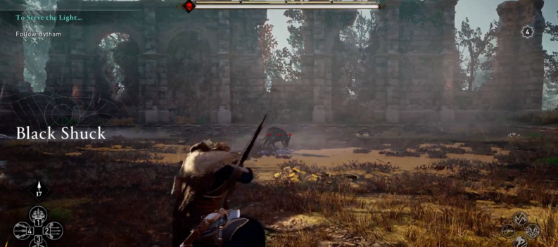 how to find and defeat black shuck assassins creed valhalla