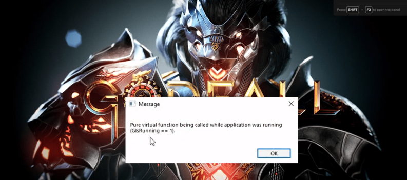 how to fix glsrunning1 error godfall