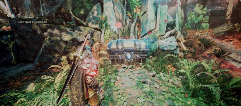 how to hit distant lock open spirit bound chest godfall