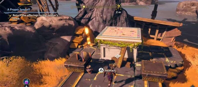 immortals fenyx proper sendoff hidden quest