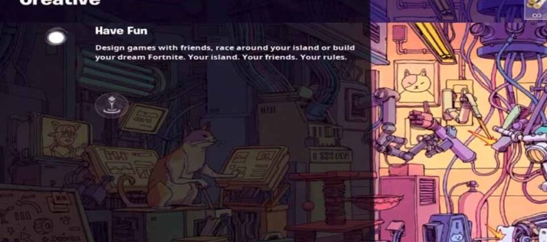 creative loading screen fortnite