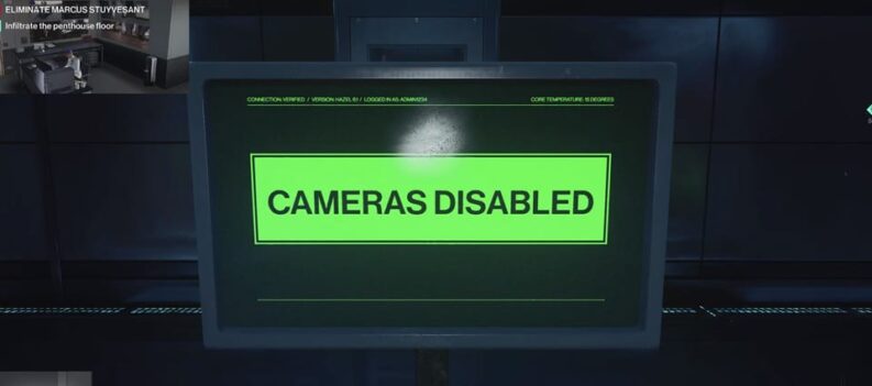 how to disable cameras open elevator doors how the mighty fall hitman 3