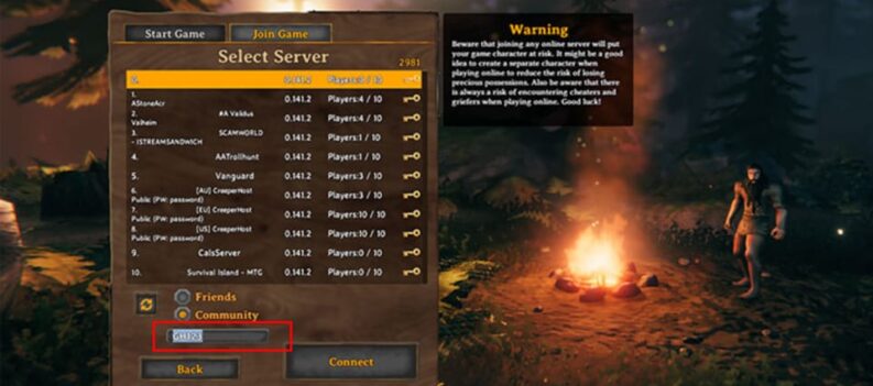 fix valheim server not showing up