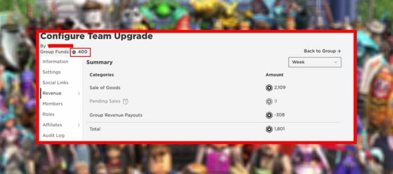 how to add group funds roblox mobile 2021