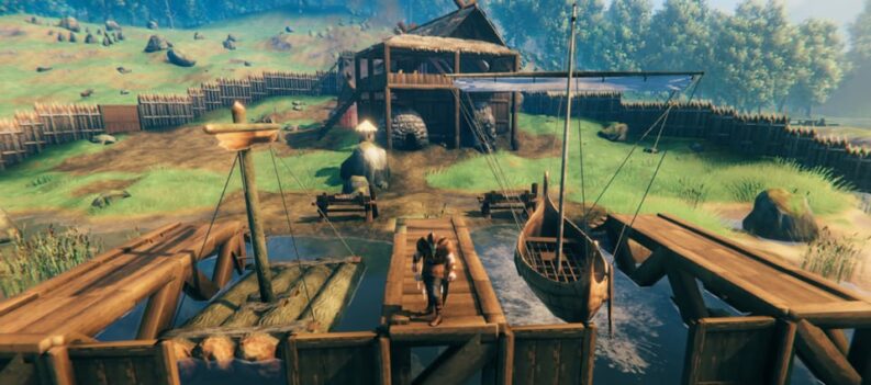 how to build over water valheim