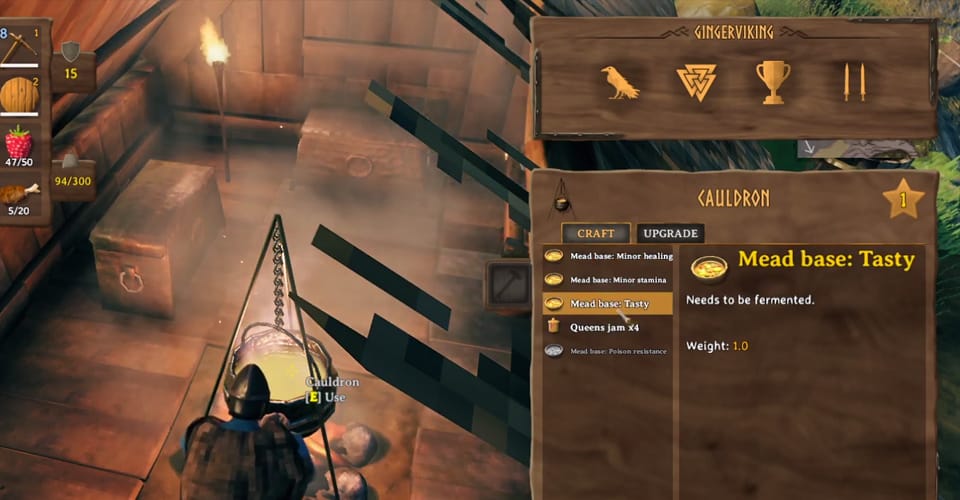 Valheim Cauldron: How to Make Mead