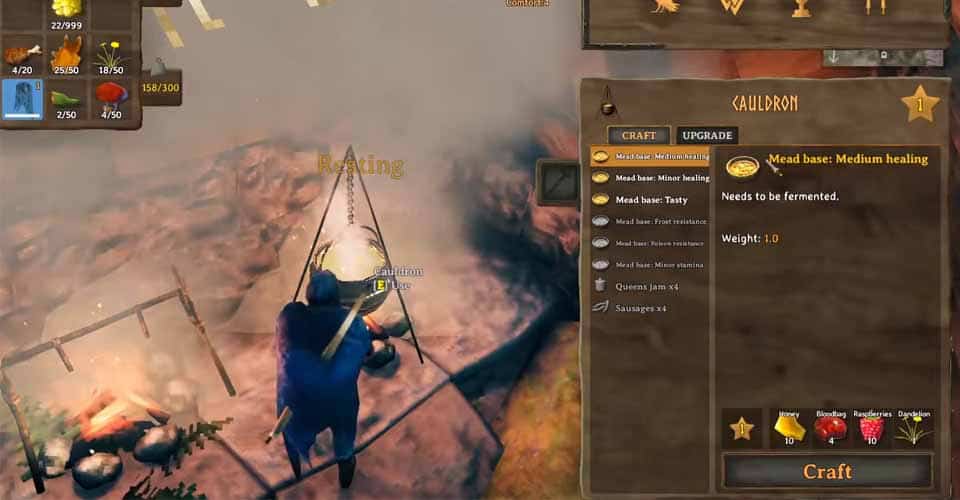 Valheim: How to Make a Healing Potion