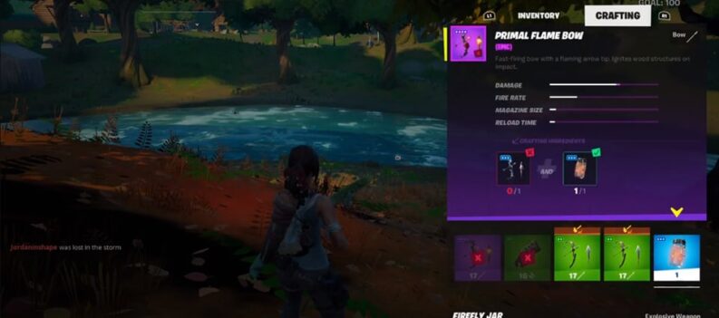 how to get primal flame bow fortnite