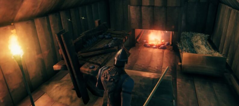 how to make indoor campfire valheim