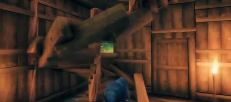 how to make walkable spiral staircase valheim