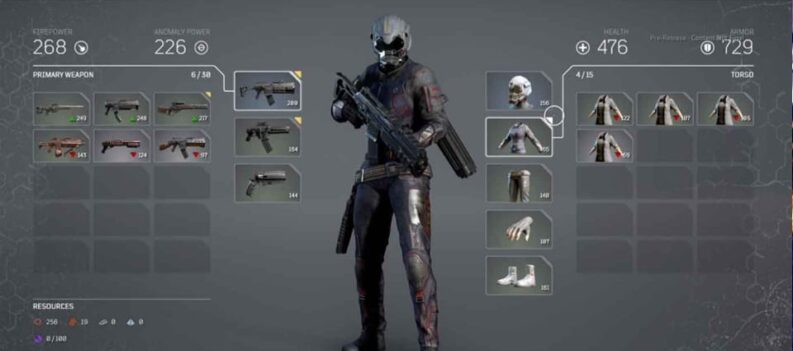 outriders inventory what is max inventory space