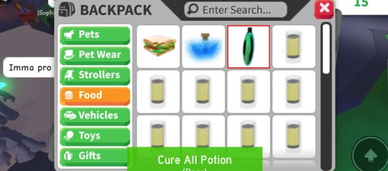 adopt me how much is a cure all potion worth