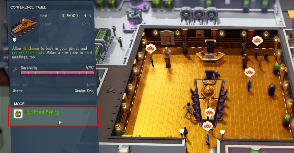 Evil Genius 2: How to Hold Board Meeting