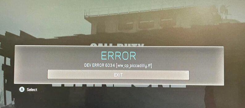 fix warzone and modern warfare 6034 error