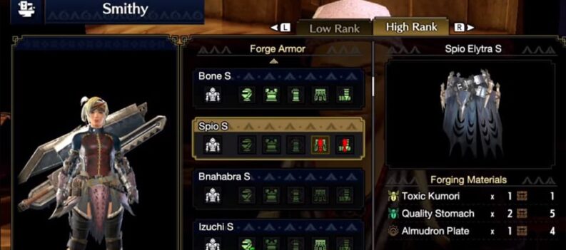 how to get weakness exploit lvl 2 in monster hunter rise spio elytra s