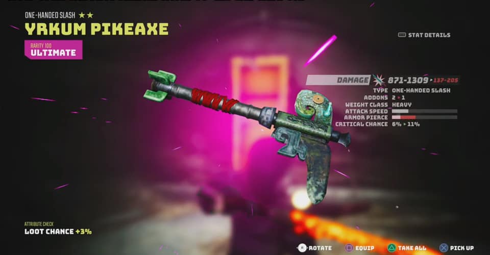 Biomutant: Yrkum Pikeaxe Ultimate Weapon Location