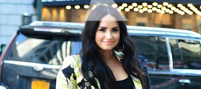 Unidentified with Demi Lovato