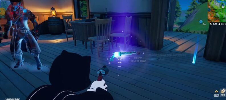 fortnite marksman six shooter exotic pistol orelia NPC