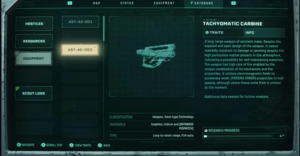 Returnal: Tachyomatic Carbine Location