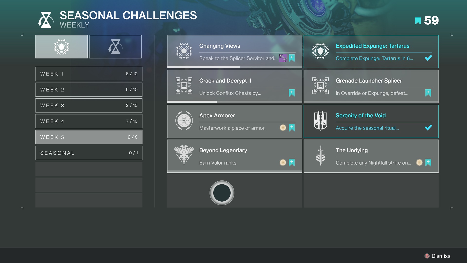 Destiny 2: Season of the Splicer Week 5 Challenges
