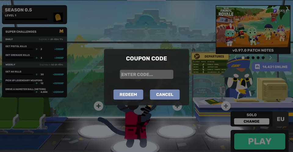 how to redeem coupon codes all codes in super animal royale