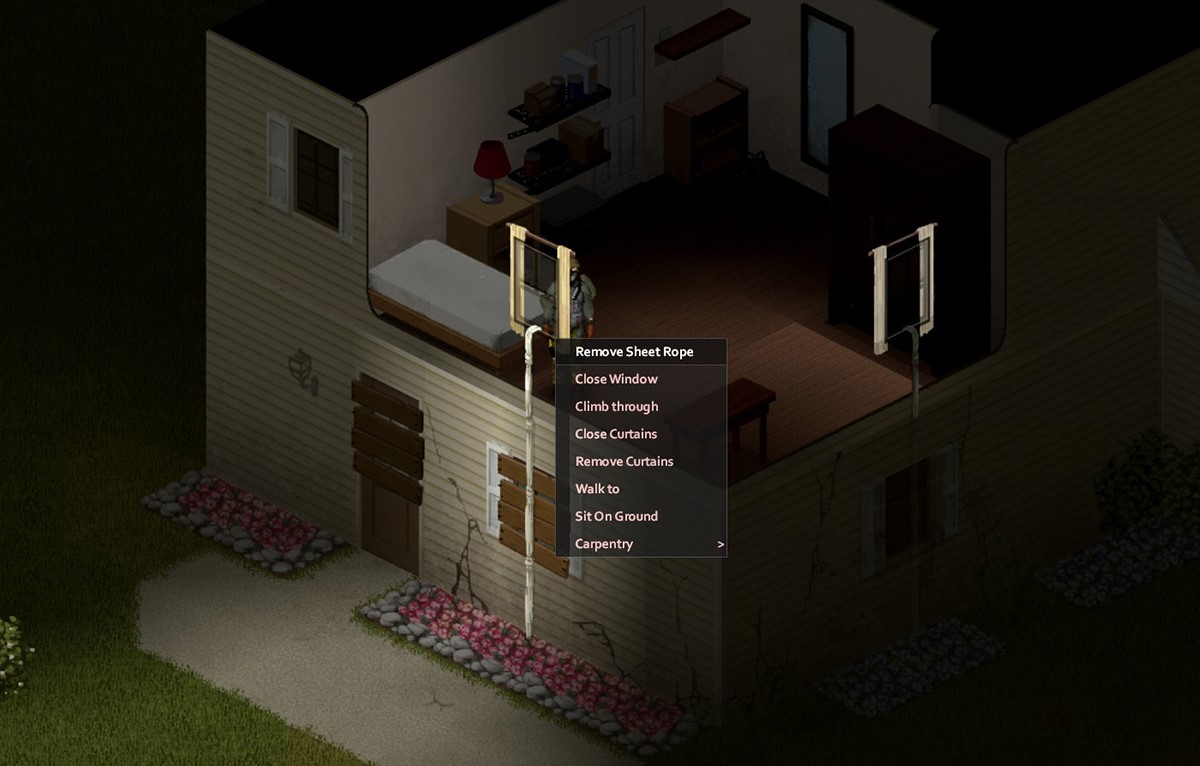 How to Use Sheet Rope in Project Zomboid