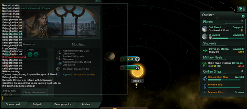 Stellaris Console Commands