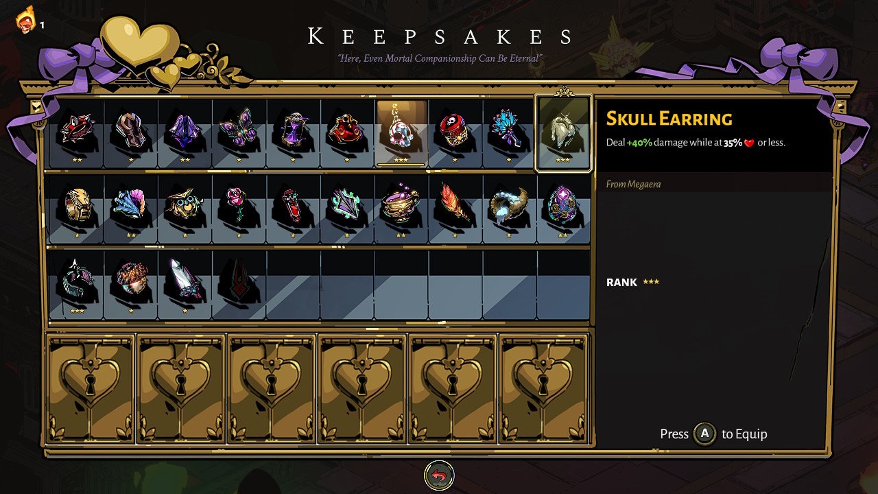 Hades: Keepsakes Guide