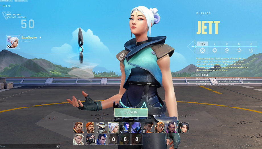 Valorant Duelist — Jett