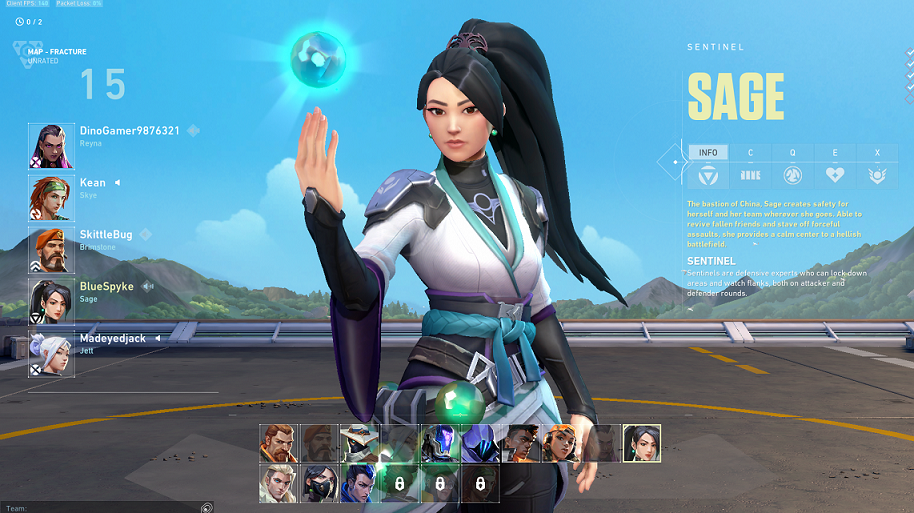 Valorant Sentinel — Sage