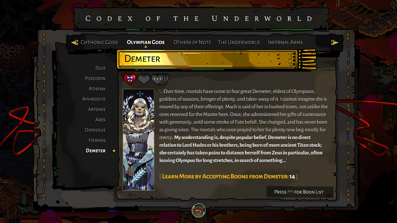Hades: Demeter Boon Guide