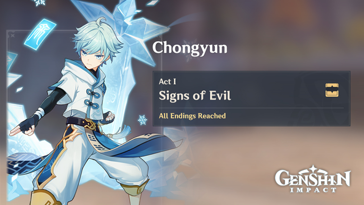 Genshin Impact: Chongyun Hangout All Endings of Act I