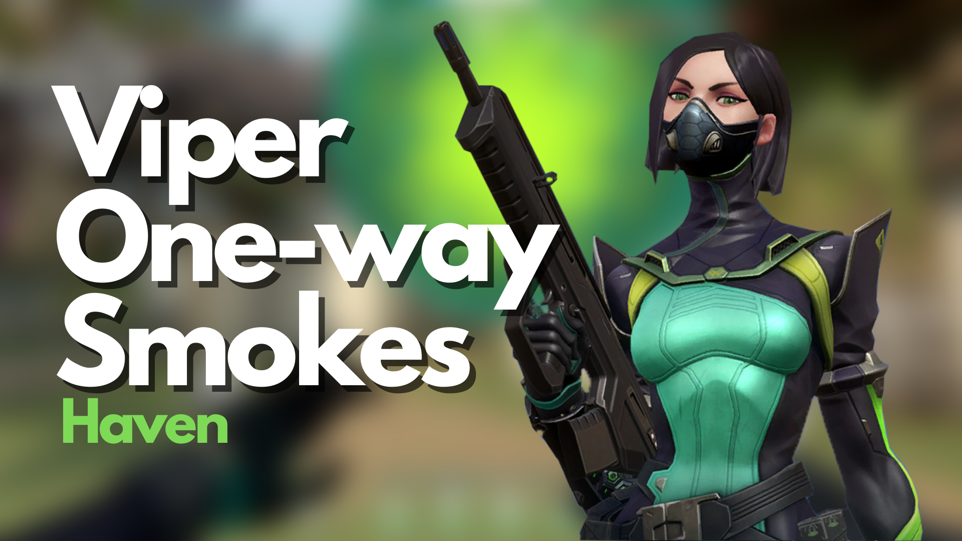 VALORANT: Viper One-way Smokes on Haven (Defending)