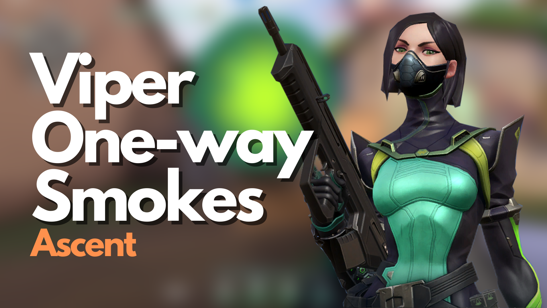 VALORANT: Viper One-way Smokes on Ascent (Defending)