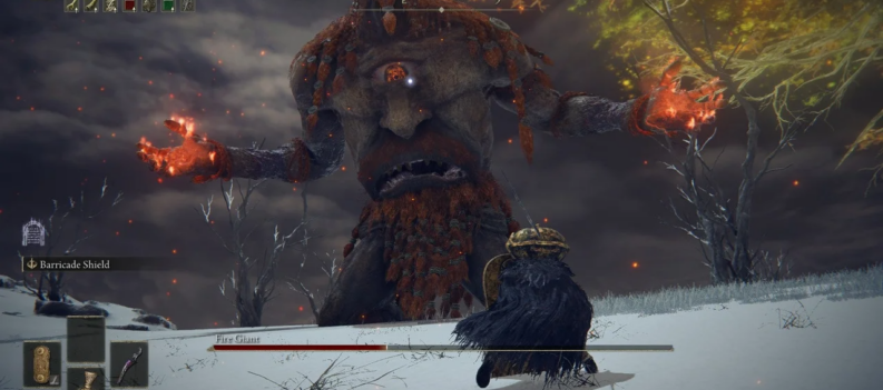 Beat fire giant in Elden Ring